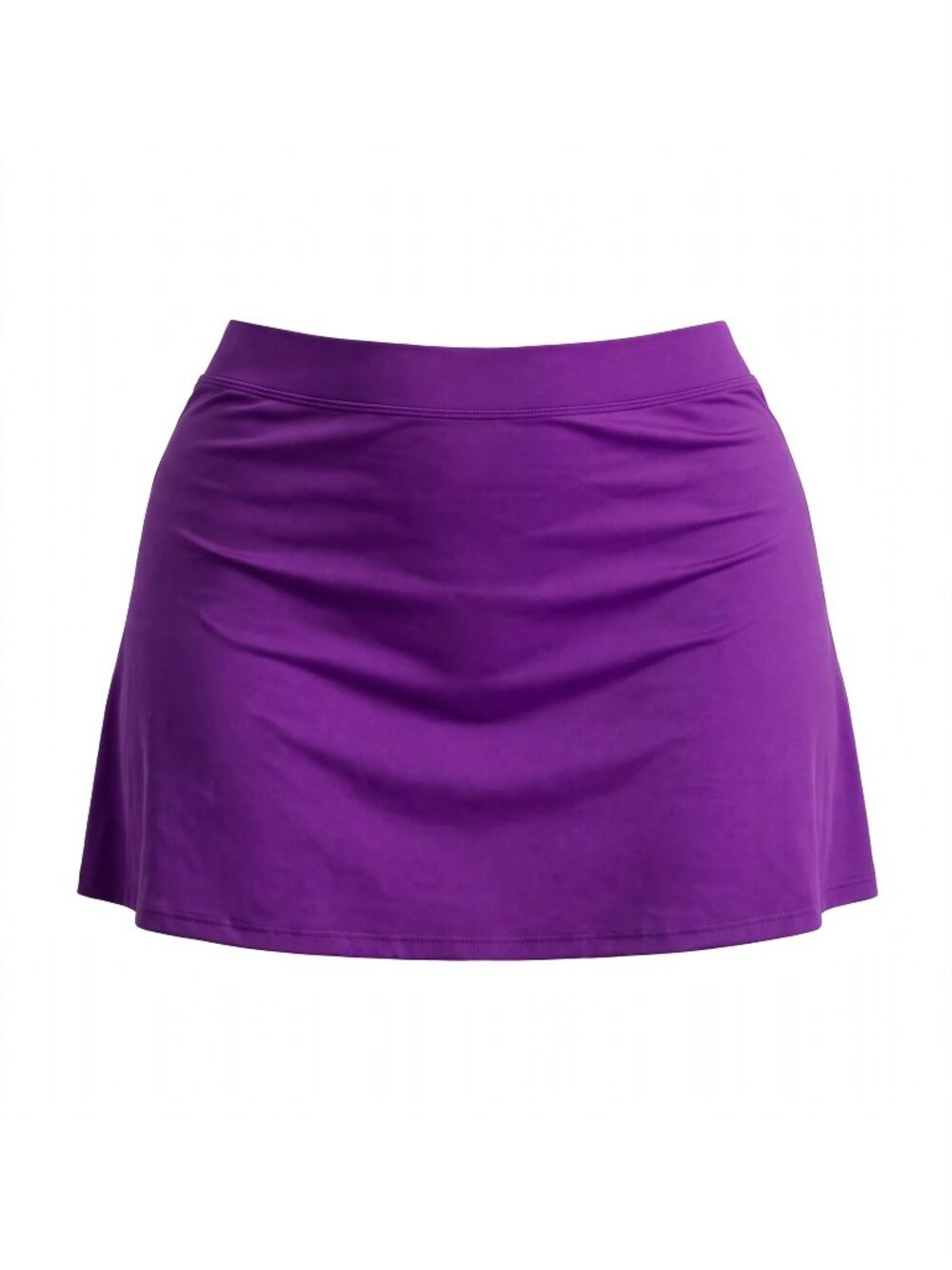 L.L. Bean Beansport Skirted Swimsuit Bottom Coverup Ripe Plum UPF 50+
